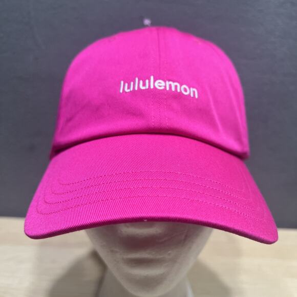 NWT Lululemon Unisex Classic Ball Cap Wordmark Color Magenta/White Size L/XL main image 7